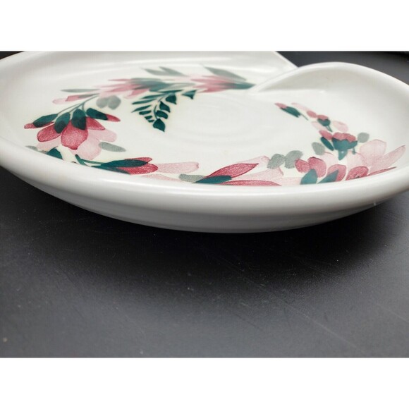 Clay Works Halifax N S Canada Pottery Dish Plate Flowers Unusual - Picture 10 of 12